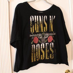Bravado 'Guns N Roses' Cropped Shirt-Sz Large